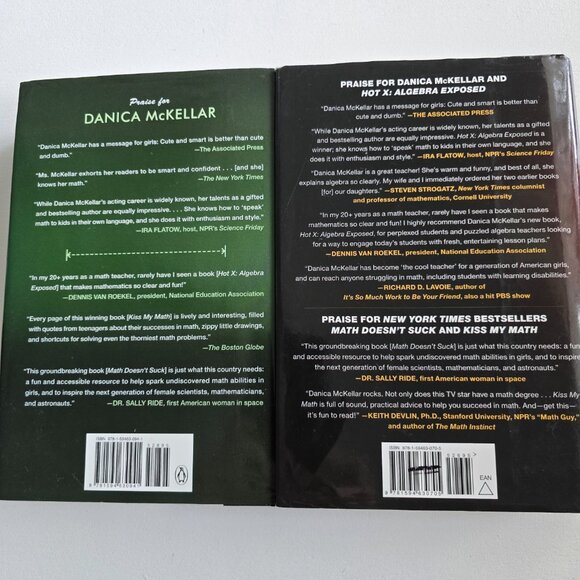 MATH Girls Get Curves AND Hot X:Algebra Exposed Danica McKellar BOOKS - Picture 8 of 9